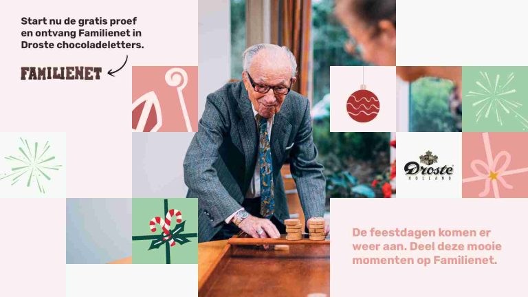 Start vóór 2 december de gratis proef en ontvang Familienet in Droste chocoladeletters ????????